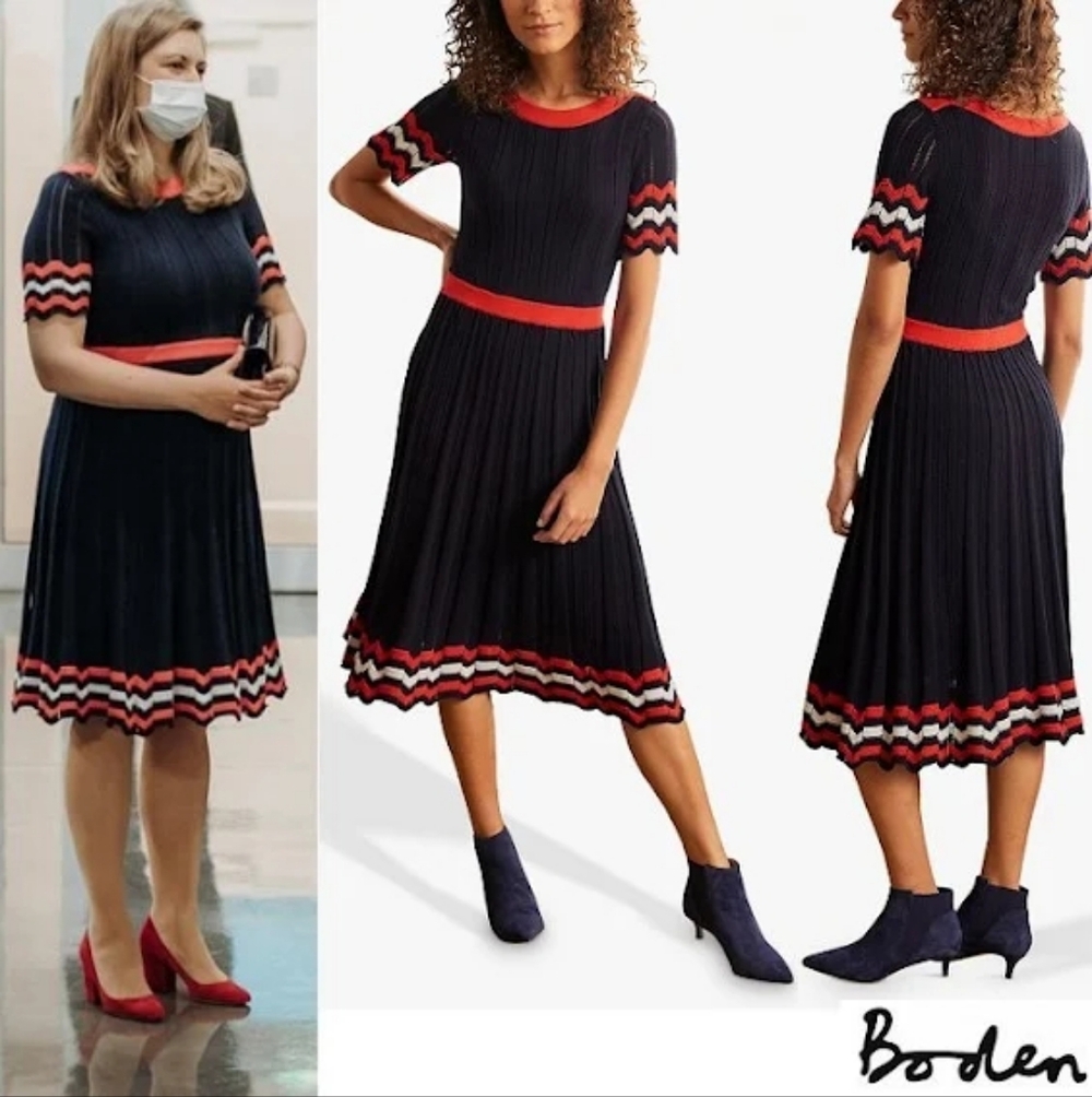Boden Agnes Cotton Dress 6 - Picture 5 of 5
